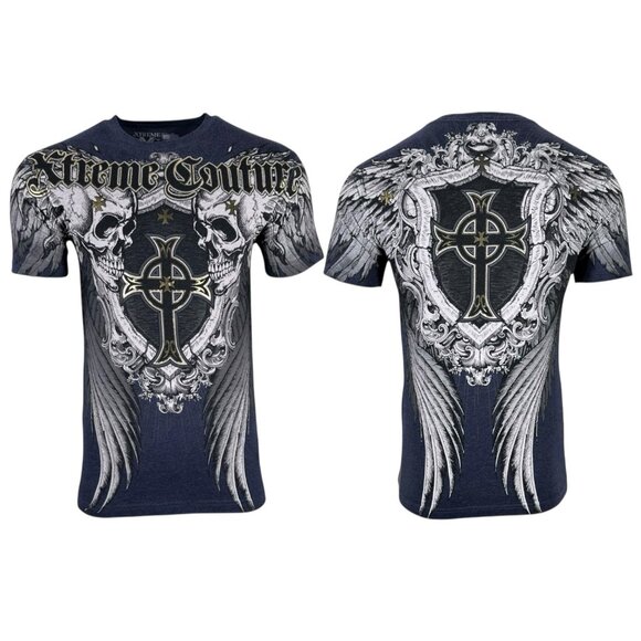 Xtreme Couture By Affliction Men's T-shirt Pulverize - Picture 2 of 8